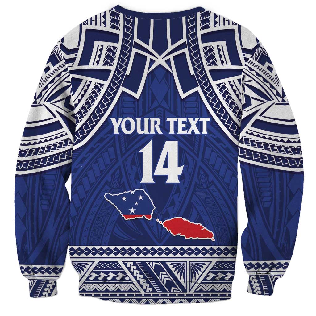Custom Samoa Cricket Sweatshirt Go Champions Samoan LT14 - Polynesian Pride