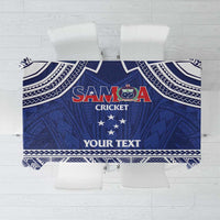 Custom Samoa Cricket Tablecloth Go Champions Samoan LT14 Blue - Polynesian Pride