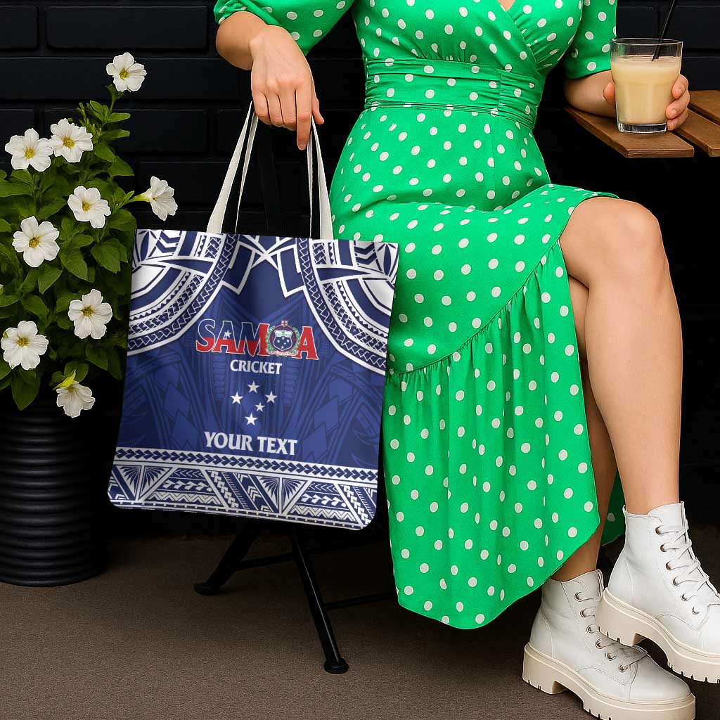 Custom Samoa Cricket Tote Bag Go Champions Samoan - Polynesian Pride