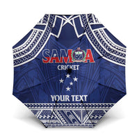 Custom Samoa Cricket Umbrella Go Champions Samoan LT14 One Size Folded 11.42 inch Opened Diameter 37.4 inch Blue - Polynesian Pride