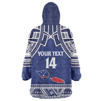 Custom Samoa Cricket Wearable Blanket Hoodie Go Champions Samoan LT14 - Polynesian Pride