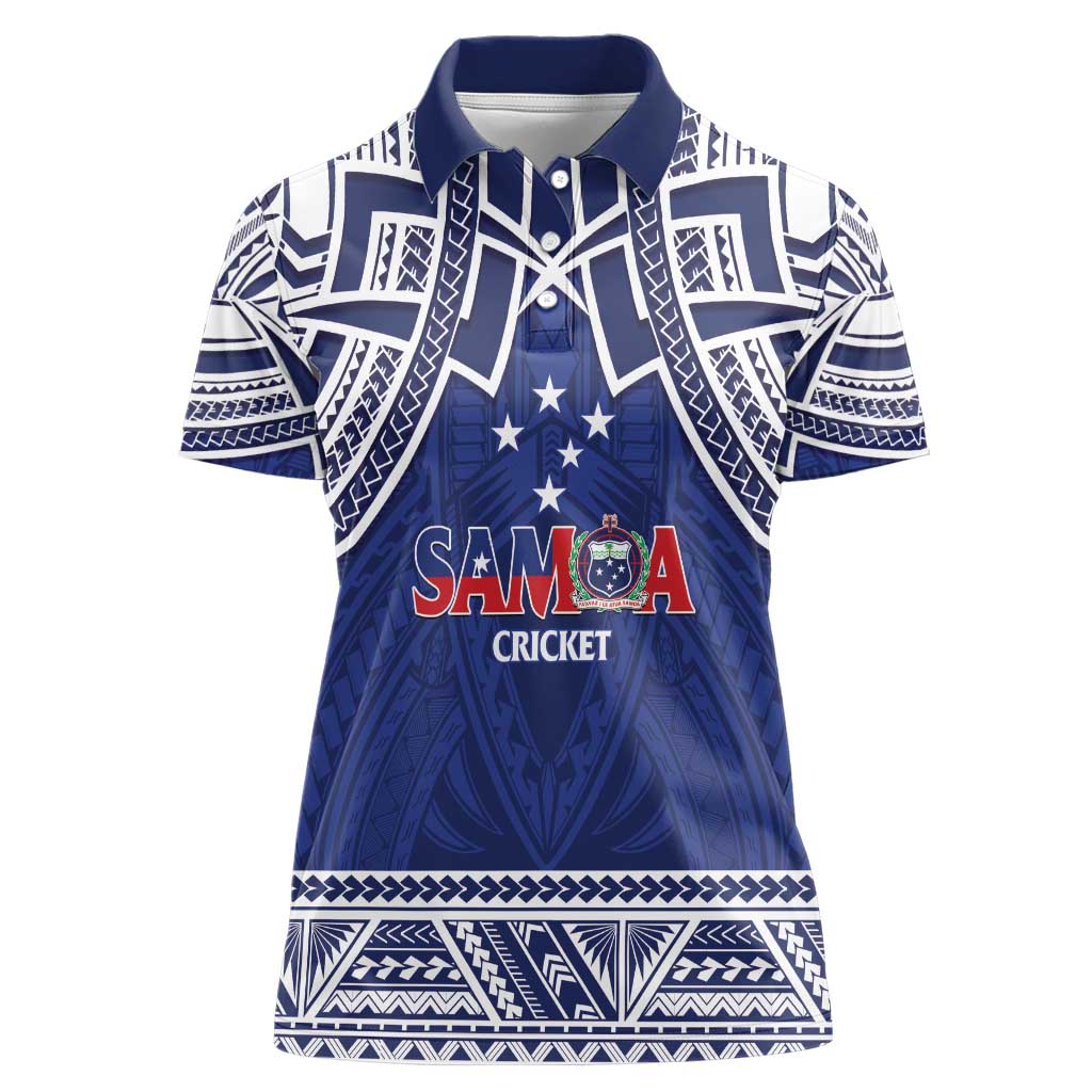 Custom Samoa Cricket Women Polo Shirt Go Champions Samoan - Polynesian Pride