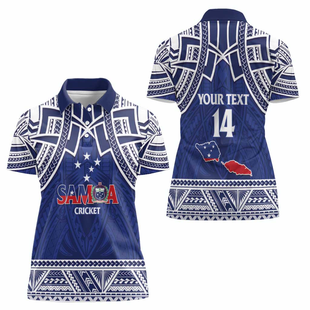 Custom Samoa Cricket Women Polo Shirt Go Champions Samoan - Polynesian Pride