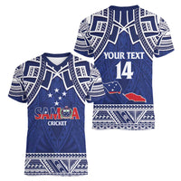 Custom Samoa Cricket Women V-Neck T-Shirt Go Champions Samoan - Polynesian Pride