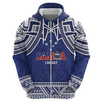 Custom Samoa Cricket Zip Hoodie Go Champions Samoan - Polynesian Pride