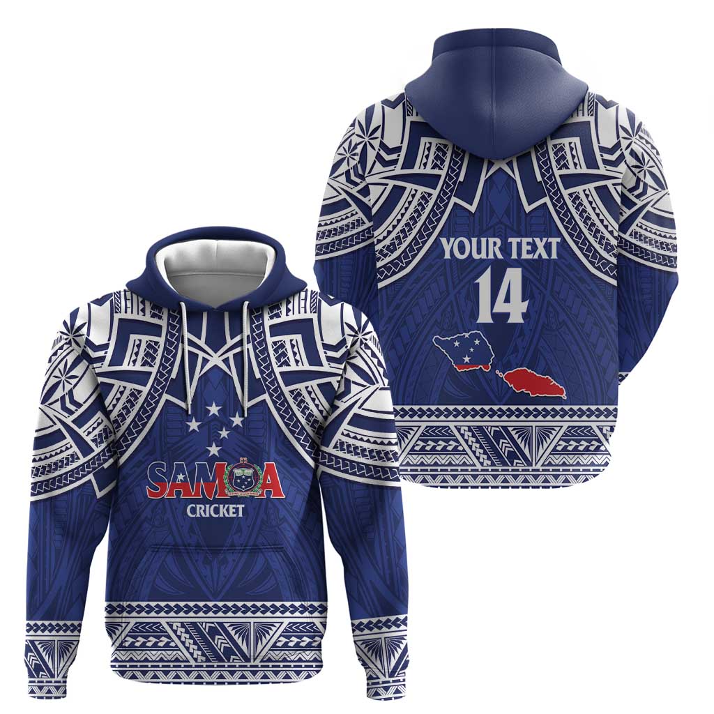 Custom Samoa Cricket Zip Hoodie Go Champions Samoan - Polynesian Pride