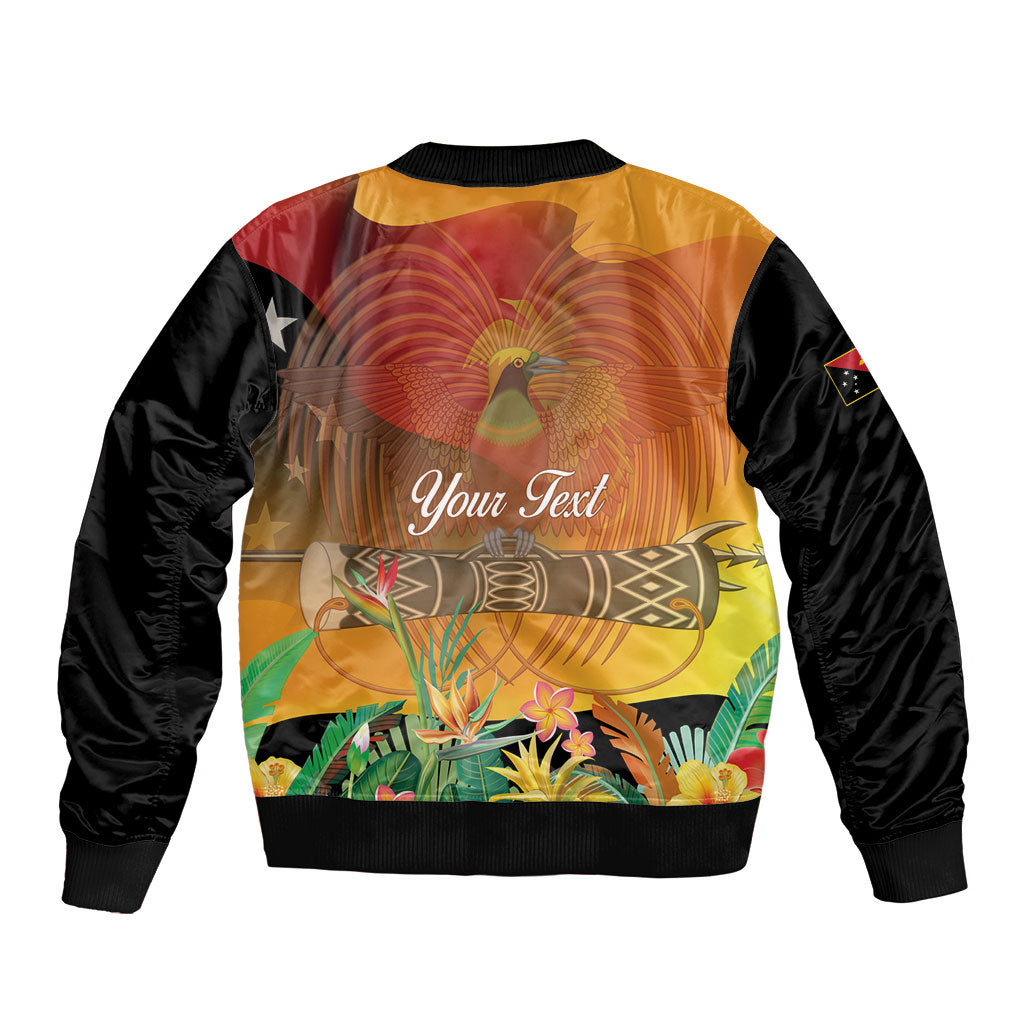 Personalised Papua New Guinea Independence Day Bomber Jacket One People One Nation One Country