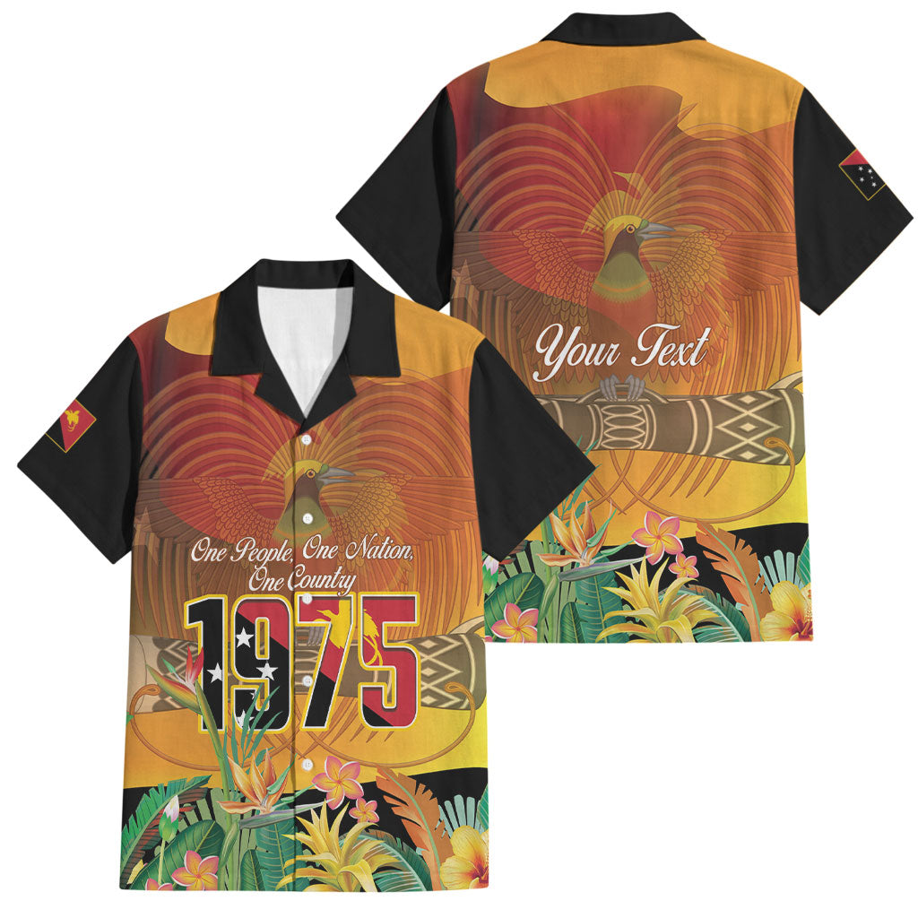 Personalised Papua New Guinea Independence Day Family Matching Mermaid Dress and Hawaiian Shirt One People One Nation One Country