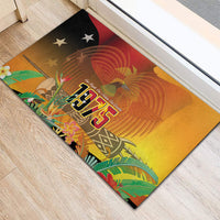 Papua New Guinea Independence Day Rubber Doormat One People One Nation One Country