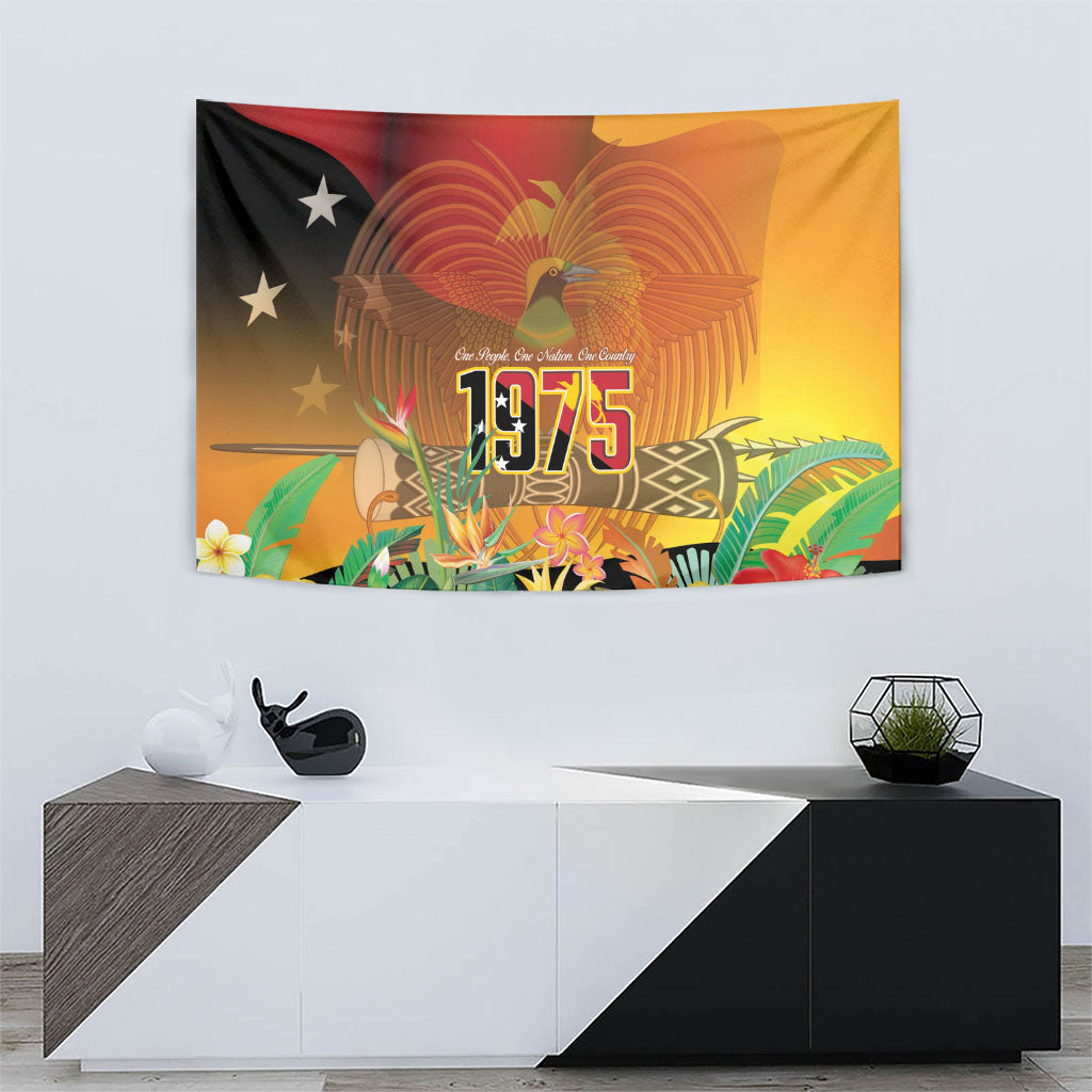 Papua New Guinea Independence Day Tapestry One People One Nation One Country