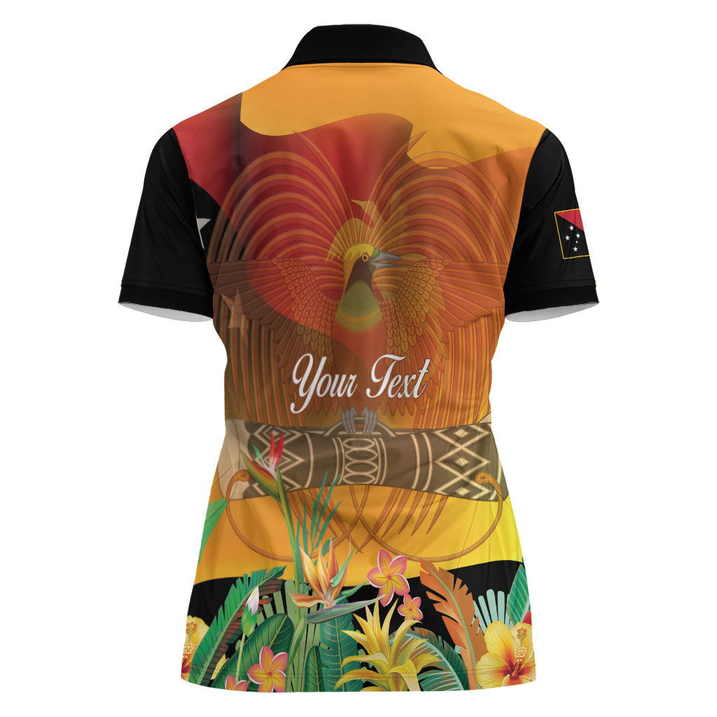 Personalised Papua New Guinea Independence Day Women Polo Shirt One People One Nation One Country