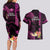 Hawaii Couples Matching Long Sleeve Bodycon Dress and Hawaiian Shirt Pray For Maui Hawaiian Plumeria Be Strong Pink Verison LT14 - Polynesian Pride