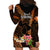 Hawaii Hoodie Dress Pray For Maui Hawaiian Plumeria Be Strong Gold Verison LT14 - Polynesian Pride