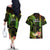 Hawaii Couples Matching Off The Shoulder Long Sleeve Dress and Hawaiian Shirt Pray For Maui Hawaiian Plumeria Be Strong Reggae Verison LT14 - Polynesian Pride