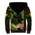 Hawaii Sherpa Hoodie Pray For Maui Hawaiian Plumeria Be Strong Reggae Verison LT14 - Polynesian Pride