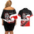 Personalised Te Reo Maori New Zealand Couples Matching Off Shoulder Short Dress and Hawaiian Shirt Kia Haka Maori Fern With Tino Rangatiratanga LT14 - Polynesian Pride