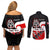 Personalised Te Reo Maori New Zealand Couples Matching Off Shoulder Short Dress and Long Sleeve Button Shirts Kia Haka Maori Fern With Tino Rangatiratanga LT14 - Polynesian Pride