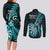 new-zealand-darts-couples-matching-long-sleeve-bodycon-dress-and-long-sleeve-button-shirts-happiness-is-a-tight-threesome-maori-turquoise