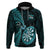 New Zealand Darts Hoodie Happiness Is A Tight Threesome Maori Turquoise LT14 Turquoise - Polynesian Pride