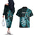 personalised-new-zealand-darts-couples-matching-off-the-shoulder-long-sleeve-dress-and-hawaiian-shirt-happiness-is-a-tight-threesome-maori-turquoise