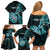 personalised-new-zealand-darts-family-matching-off-shoulder-short-dress-and-hawaiian-shirt-happiness-is-a-tight-threesome-maori-turquoise