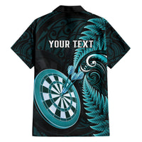 Personalised New Zealand Darts Kid Hawaiian Shirt Happiness Is A Tight Threesome Maori Turquoise LT14 - Polynesian Pride