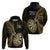 New Zealand Darts Hoodie Happiness Is A Tight Threesome Maori Gold LT14 - Polynesian Pride