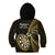 New Zealand Darts Kid Hoodie Happiness Is A Tight Threesome Maori Gold LT14 - Polynesian Pride