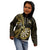 New Zealand Darts Kid Hoodie Happiness Is A Tight Threesome Maori Gold LT14 - Polynesian Pride