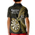 New Zealand Darts Kid Polo Shirt Happiness Is A Tight Threesome Maori Gold LT14 - Polynesian Pride