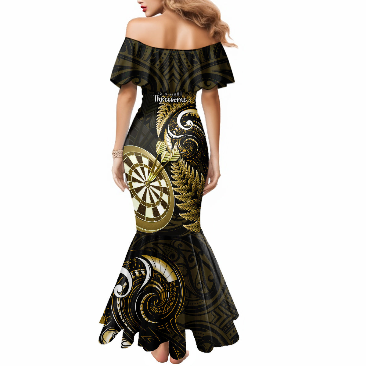 new-zealand-darts-mermaid-dress-happiness-is-a-tight-threesome-maori-gold