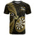 New Zealand Darts T Shirt Happiness Is A Tight Threesome Maori Gold LT14 Gold - Polynesian Pride