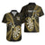 Personalised New Zealand Darts Hawaiian Shirt Happiness Is A Tight Threesome Maori Gold LT14 - Polynesian Pride