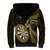 Personalised New Zealand Darts Sherpa Hoodie Happiness Is A Tight Threesome Maori Gold LT14 - Polynesian Pride