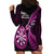 New Zealand Darts Hoodie Dress Happiness Is A Tight Threesome Maori Pink LT14 - Polynesian Pride