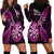 New Zealand Darts Hoodie Dress Happiness Is A Tight Threesome Maori Pink LT14 - Polynesian Pride