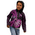 New Zealand Darts Kid Hoodie Happiness Is A Tight Threesome Maori Pink LT14 - Polynesian Pride