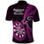 New Zealand Darts Polo Shirt Happiness Is A Tight Threesome Maori Pink LT14 - Polynesian Pride