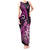 New Zealand Darts Tank Maxi Dress Happiness Is A Tight Threesome Maori Pink LT14 Women Pink - Polynesian Pride