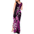 New Zealand Darts Tank Maxi Dress Happiness Is A Tight Threesome Maori Pink LT14 - Polynesian Pride