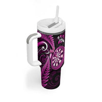 New Zealand Darts Tumbler With Handle Happiness Is A Tight Threesome Maori Pink LT14 - Polynesian Pride