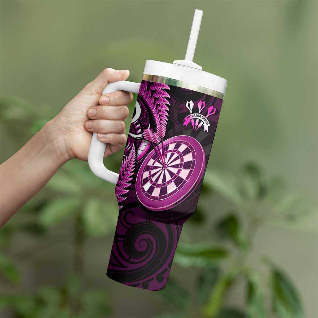 New Zealand Darts Tumbler With Handle Happiness Is A Tight Threesome Maori Pink LT14 - Polynesian Pride