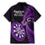 New Zealand Darts Family Matching Mermaid Dress and Hawaiian Shirt Happiness Is A Tight Threesome Maori Purple LT14 - Polynesian Pride