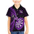 New Zealand Darts Family Matching Mermaid Dress and Hawaiian Shirt Happiness Is A Tight Threesome Maori Purple LT14 Son's Shirt Purple - Polynesian Pride