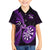 New Zealand Darts Family Matching Off Shoulder Long Sleeve Dress and Hawaiian Shirt Happiness Is A Tight Threesome Maori Purple LT14 Son's Shirt Purple - Polynesian Pride