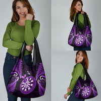 New Zealand Darts Grocery Bag Happiness Is A Tight Threesome Maori Purple