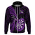 New Zealand Darts Hoodie Happiness Is A Tight Threesome Maori Purple LT14 - Polynesian Pride