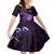 New Zealand Darts Kid Short Sleeve Dress Happiness Is A Tight Threesome Maori Purple LT14 KID Purple - Polynesian Pride