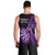 New Zealand Darts Men Tank Top Happiness Is A Tight Threesome Maori Purple LT14 - Polynesian Pride