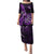 New Zealand Darts Puletasi Happiness Is A Tight Threesome Maori Purple LT14 Long Dress Purple - Polynesian Pride